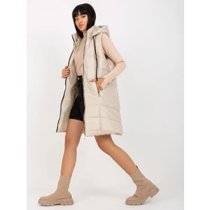 Beige vest Och Bella BI-82019.beige