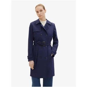 Dark blue Tom Tailor Womens Trench Coat - Women