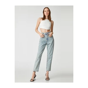 Koton High Waisted jeans. Relaxed fit, Slightly Skinny Legs - Mom Jeans