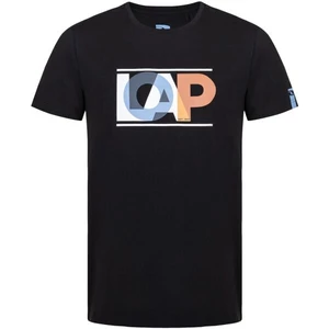 Men's T-shirt LOAP ALBERTTO Black/White/Blue/Salmon