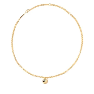 PDPAOLA Luxusní pozlacený náhrdelník SUPER FUTURE Gold CO01-428-U (řetízek, přívěsek)