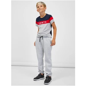 SAM73 Light Grey Kids Brindle Sweatpants SAM 73 Riardin - Guys