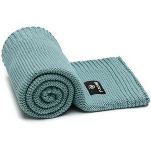 T-TOMI Knitted Blanket Mint Waves pletená deka 80 x 100 cm 1 ks