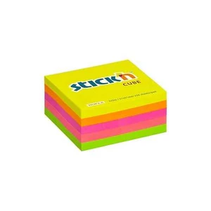 HOPAX Samolepiace bločky v kocke STICK'N 51 x 51 mm, 250 lístkov, neon mix