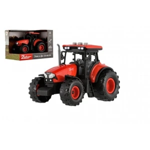 Traktor Zetor plast 9x14cm na setrvačník na bat. se světlem se zvukem v krabici 18x12