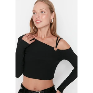 Trendyol Blouse - Black - Slim fit