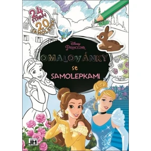 JIRI MODELS Omalovánky A4+ samolepky Disney Princezny
