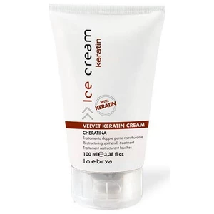 Inebrya Reštrukturačná krém na rozstrapkané končeky vlasov Ice Cream Keratin (Velvet Keratin Cream) 100 ml