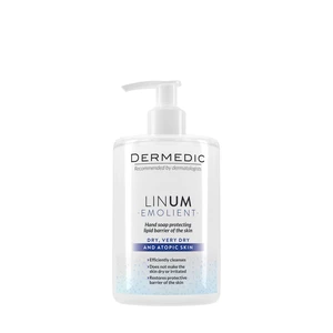 Dermedic Linum Emolient mýdlo na ruce pro ochranu lipidové bariéry 300 ml