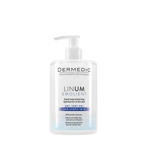 Dermedic Linum Emolient mydlo na ruky pre ochranu lipidovej bariéry 300 ml