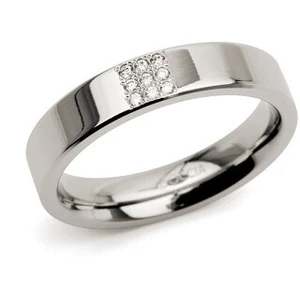 Boccia Titanium Titánový prsteň s diamantmi 0121-02 57 mm