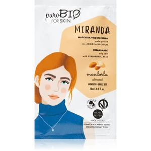 puroBIO Cosmetics Miranda Almond čisticí maska s kyselinou hyaluronovou 10 ml