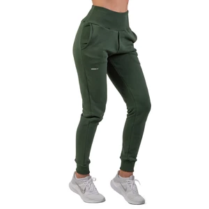 Nebbia High-Waist Loose Fit Sweatpants "Feeling Good" Dark Green XS