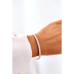 Bracelet with cubic zircon gold