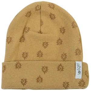 Lodger Beanie Print Rib 1-2 years dětská čepička Honey 1 ks