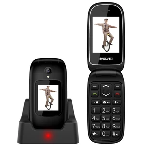 Mobilný telefón Evolveo EasyPhone FD čierny (EP-700-FDB... Mobilní telefon 2.4" barevný 320 x 240 QVGA , procesor Single-Core ano, Dual SIM, fotoapará