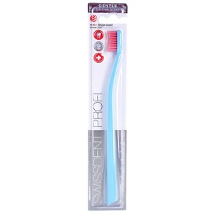 Swissdent Gentle Single zubná kefka extra soft farebné varianty Light Blue and Light Pink Color