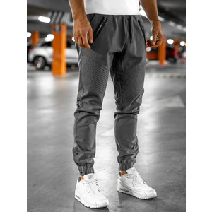 Pantaloni joggers bărbați gri Bolf 0952