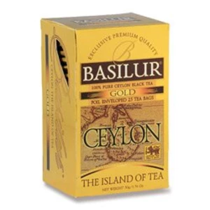 BASILUR Island of Tea Gold čierny čaj 25 sáčkov