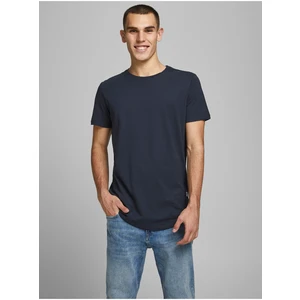 Tmavě modré basic tričko Jack & Jones Noa - Pánské