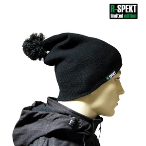 R-spekt čiapka pompom duo beanie style čierna