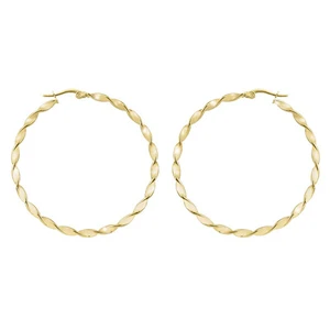 Troli Kruhové pozlátené náušnice 2 - 5 cm 4 cm