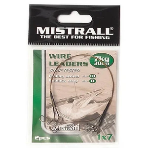 Mistrall oceľové lanko wire leaders 30 cm-7 kg