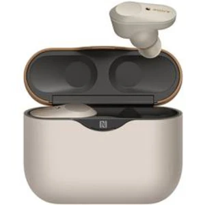 True Wireless štupľové slúchadlá Sony WF-1000XM3 WF1000XM3S.CE7, strieborná