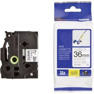 Brother TZ-FX261 / TZe-FX261, 36mm x 8m, černý tisk/bílý podklad, originální páska