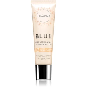 Lumene Blur 16h Longwear Foundation dlouhotrvající make-up SPF 15 odstín 2 Soft Honey