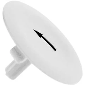 Schneider Harmony hmatník bílý se symbolem šipka pro kruhové tlač. ZBA334