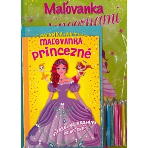 Maľovanka Omalovánka a aktivity s princeznami [Papírenské zboží]