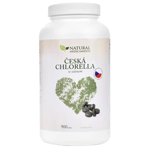Natural Medicaments Česká chlorella se selenem 900 tbl.