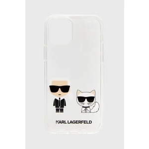 Púzdro Karl Lagerfeld PC/TPU Karl & Choupette pre iPhone 12/12 Pro, transparent