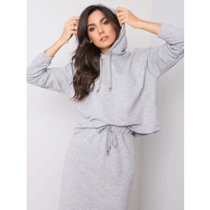 RUE PARIS Gray melange cotton set