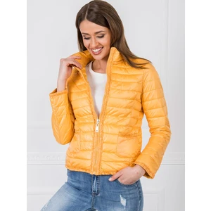 Yellow quilted jacket