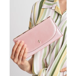 An elegant light pink wallet