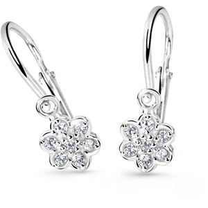 Cutie Jewellery Dětské náušnice z bílého zlata C2746-10-X-2 zelená