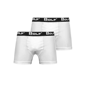 Biele pánske boxerky Bolf 0953-2P 2 PACK