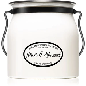 Milkhouse Candle Co. Creamery Linen & Ashwood vonná svíčka 454 g