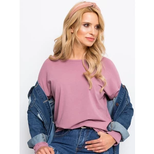 Dusty pink blouse with long sleeves