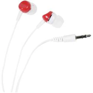 Hi-Fi špuntová sluchátka Vivanco SR 3 RED 34886, bílá, červená