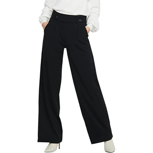 Jacqueline de Yong Dámske nohavice JDYGEGGO Wide Leg Fit 15208430 Black XS/32