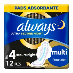 Always Ultra Secure Night vložky 12 ks
