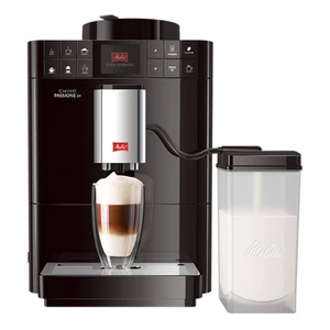 Espresso Melitta Passione One Touch Černé čierne automatický kávovar • pripravíte espresso, cappuccino, latte, macchiato, lungo • príkon 1 450 W • tla