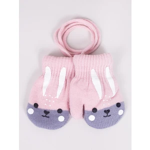 Yoclub Kids's Girls' 1-Finger Mittens Gloves RED-0117G-AA1A-010