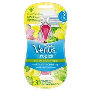 Gillette Venus Tropical jednorazové žiletky 3 ks