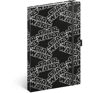 Notes - Star Wars Black linkovaný, 13 × 21 cm [Papírenské zboží]