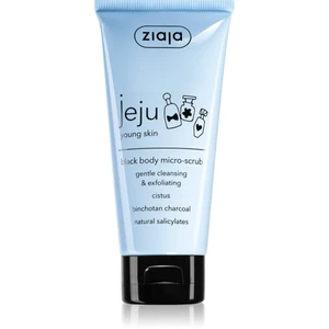 Ziaja Jeju Young Skin čisticí tělový peeling černý 200 ml