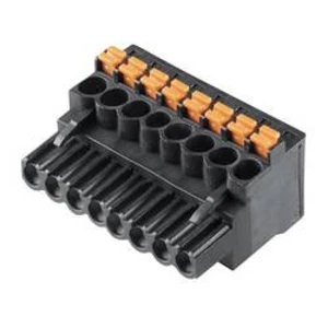 Zásuvkové púzdro na kábel Weidmüller BLF 5.08HC/08/90 SN BK BX 1000090001, 40.64 mm, pólů 8, rozteč 5.08 mm, 42 ks